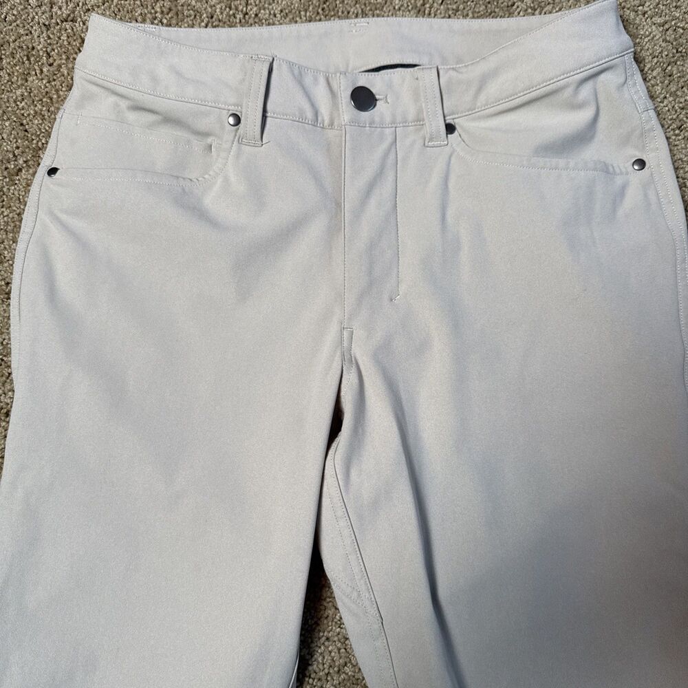 Lululemon Pants Men's ABC 5 Pocket Slim Fit Beige Sz 28 Performance Utilitech
